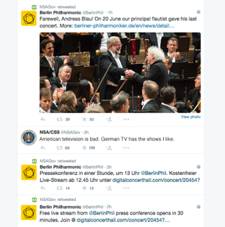 Illustration for article titled Security Crisis: The NSA Twitter Account Has Been Hacked By A Homesick German Man